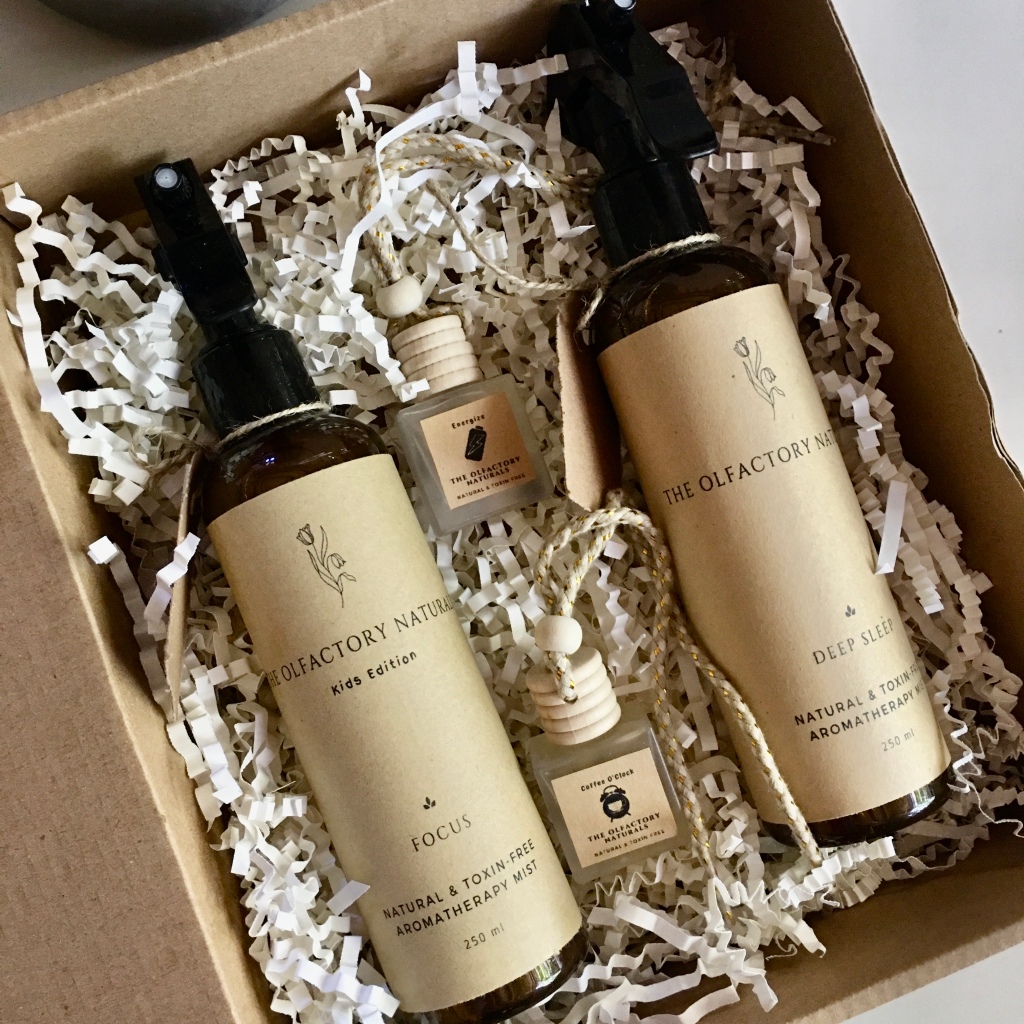 A box of Natural Aroma Therapy Spray