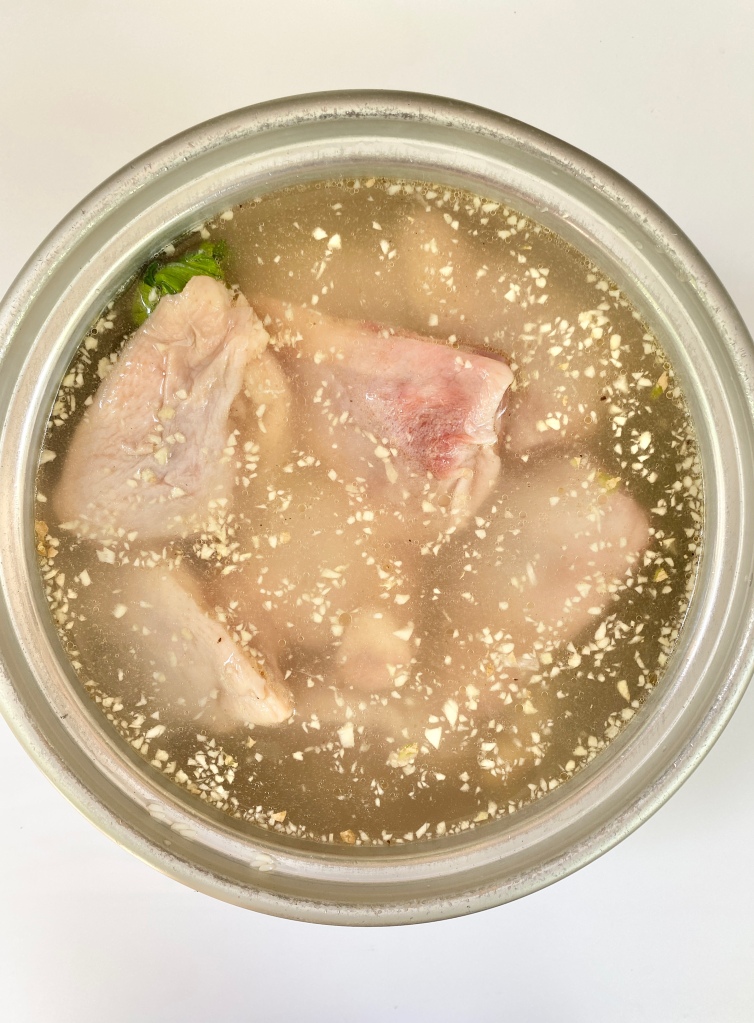 Cooking Rice Cooker Hainanese Chicken